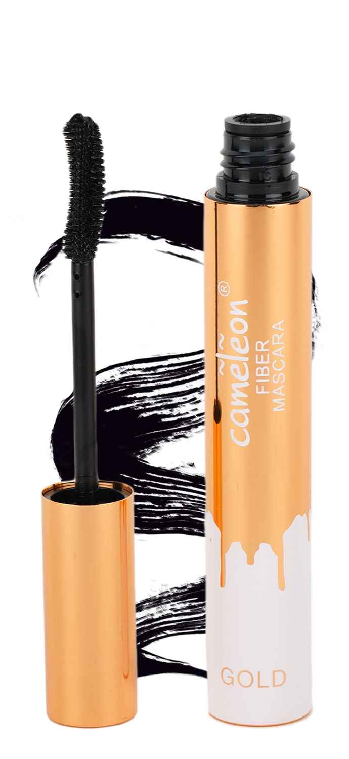 Buy Cameleon Gold Fiber Mascara, Black - Purplle