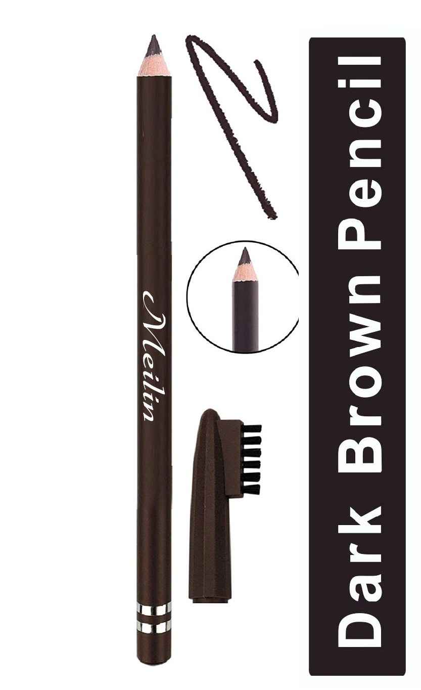 Buy Meilin Waterproof Eyebrow Pencil With Brush (Dark Brown) - Purplle