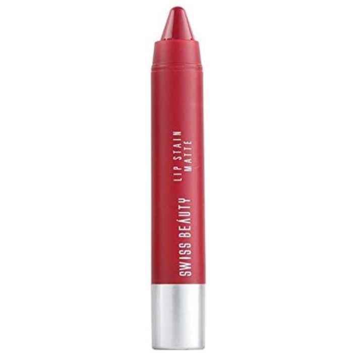 Buy Swiss Beauty Lip Stain Matte Lipstick - 201 Russian Red (3 g) - Purplle