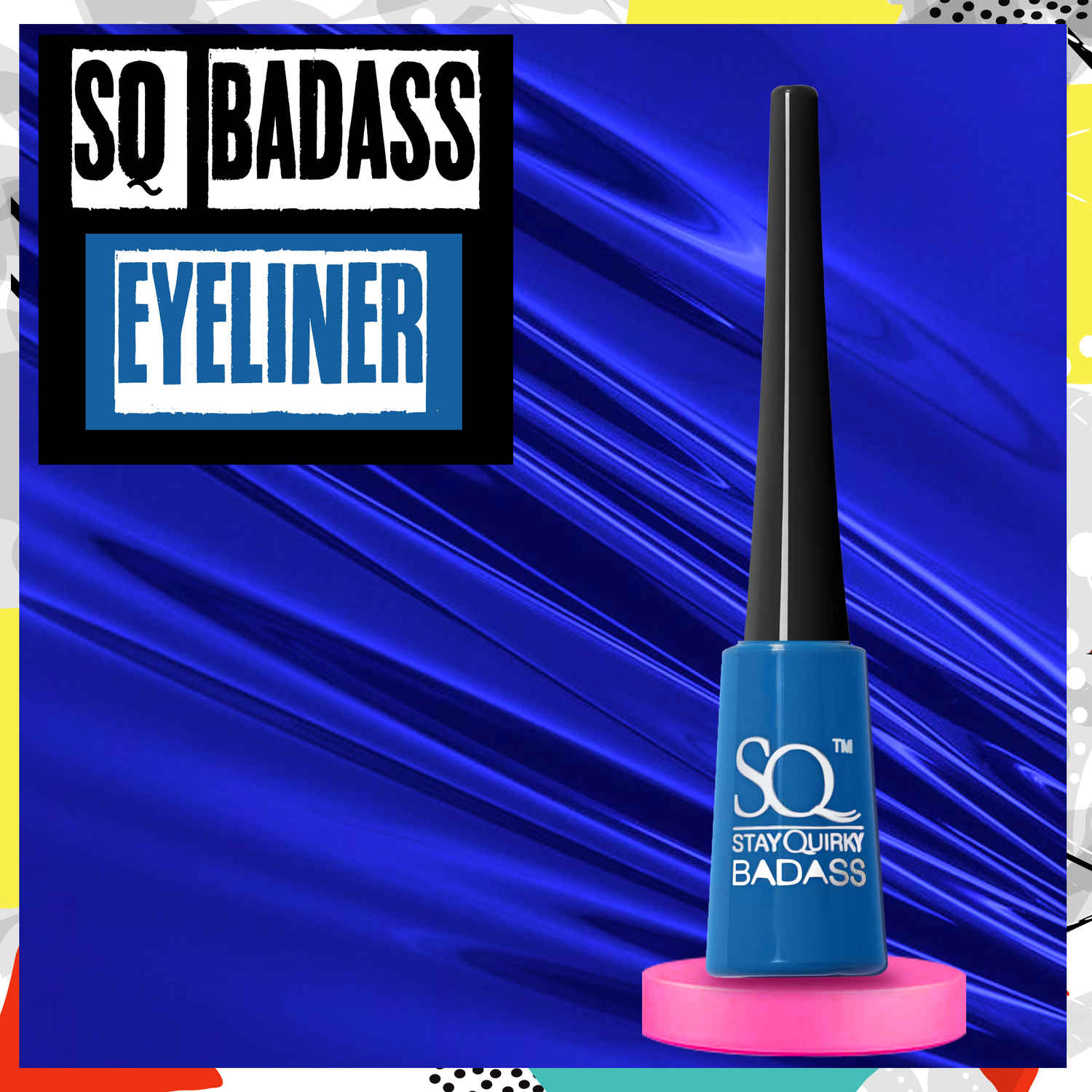 Buy Stay Quirky Badass Eyeliner with a Badass Upgrade - Blue (3.8ml) - Purplle