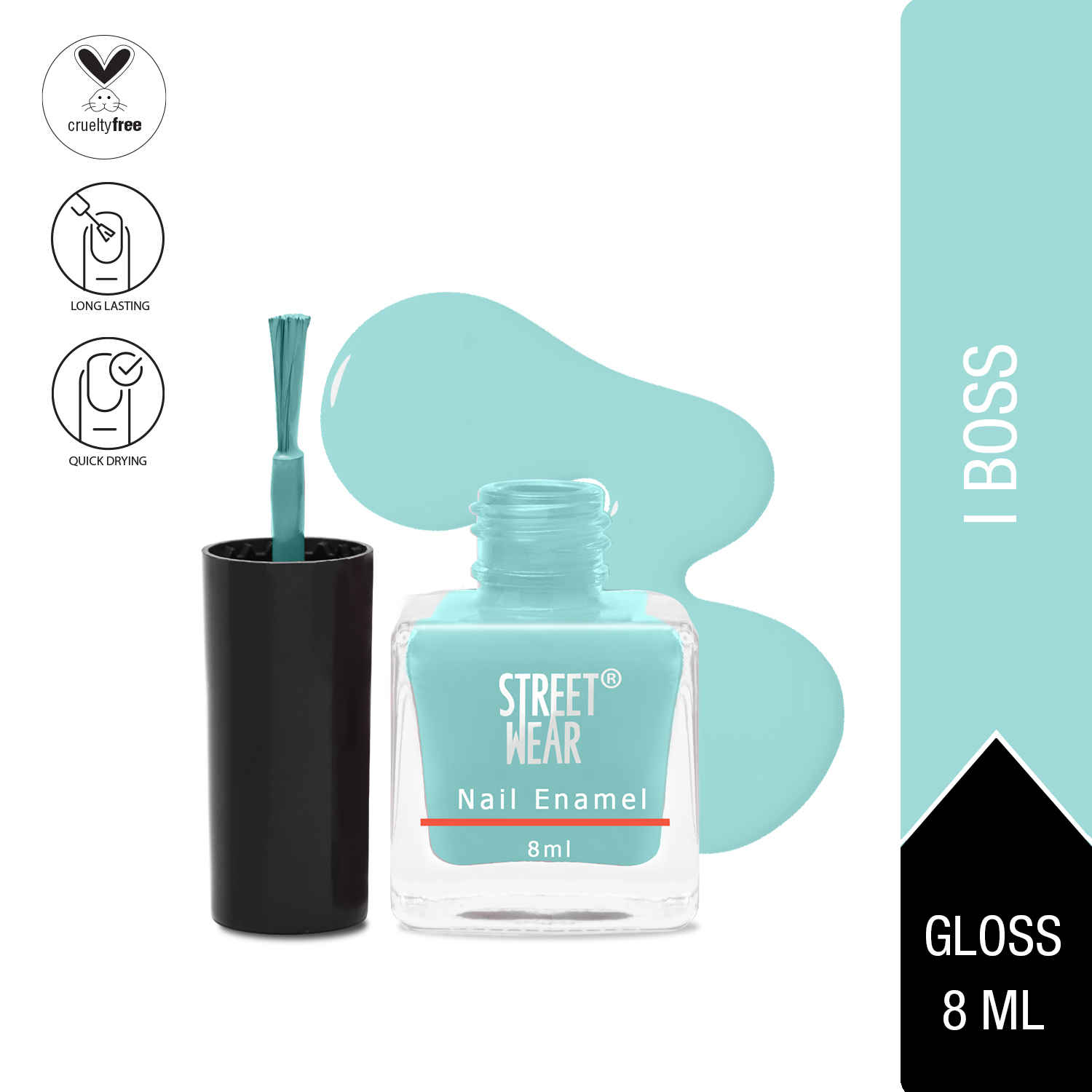 Buy STREET WEAR® Nail Enamel (Revamp) Pretty Girl Collection I Boss (8 ml) - Purplle