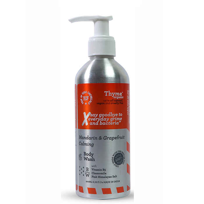 Buy Thyme Organic Mandarin & Grapefruit Calming Body Wash with Vitamin B5- Toxic Chemical Free (200 ml) - Purplle