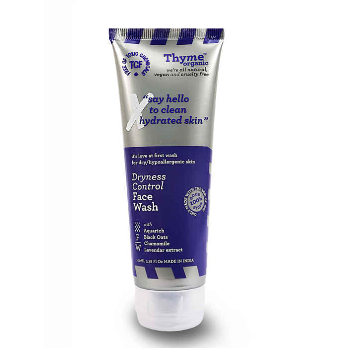 Buy Thyme Organic Dryness Control Face Wash -Hydrates Skin - Toxic Chemical Free (100 ml) - Purplle