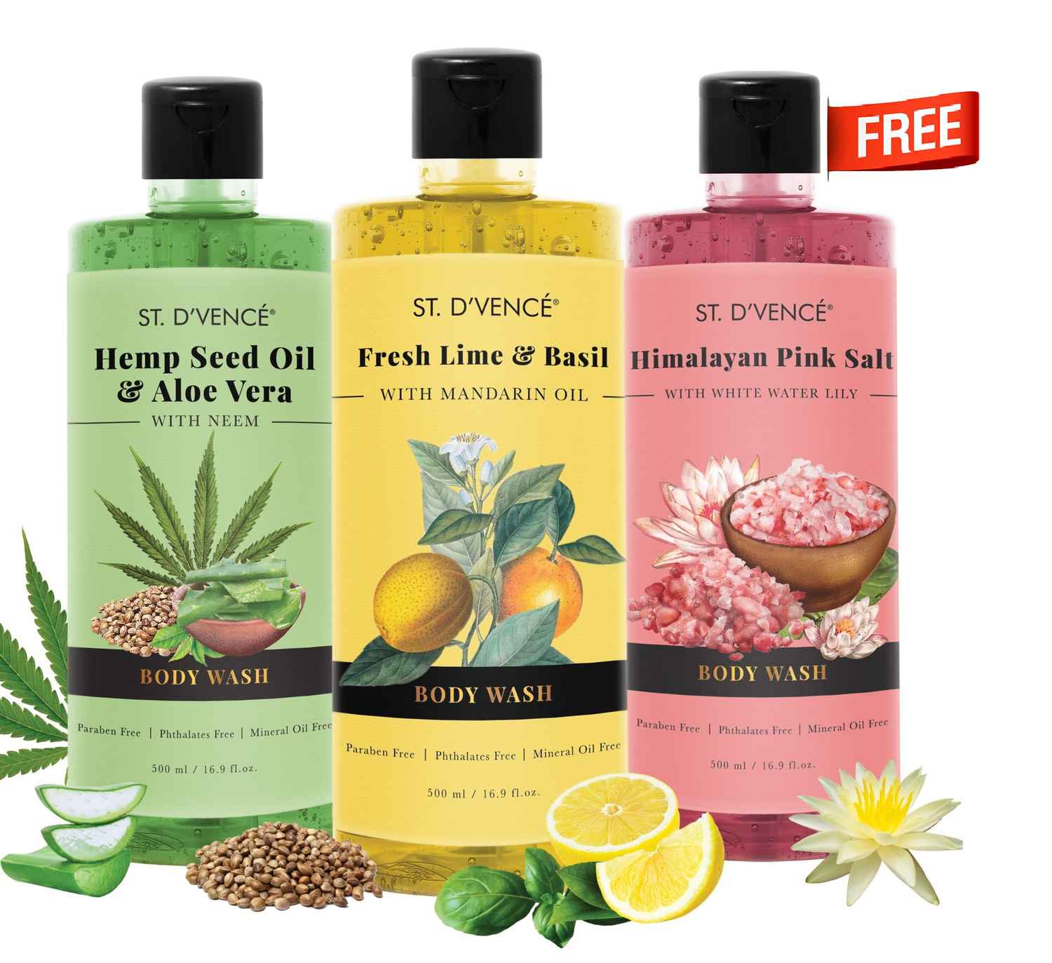 Buy ST. DVENCE Freshness Buy 2 Get 1 Free Body Wash Combo-2 - 3 gm - Purplle