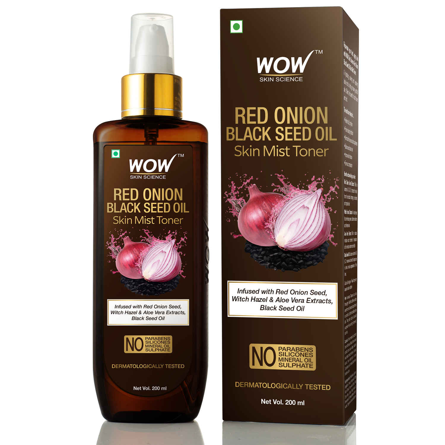 Buy WOW Skin Science Red Onion Skin Mist Toner (200 ml) - Purplle