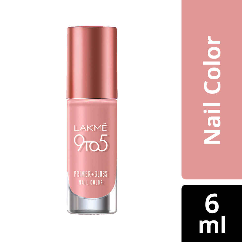 Buy Lakme 9To5 Primer + Gloss Nail Colour, Pink Origin (6 ml) - Purplle