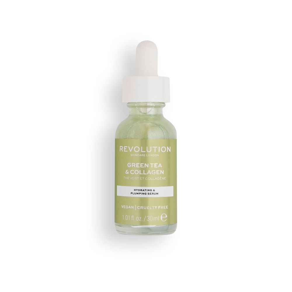 Buy Makeup Revolution Skincare Green Tea & Collagen Serum (30 ml) - Purplle