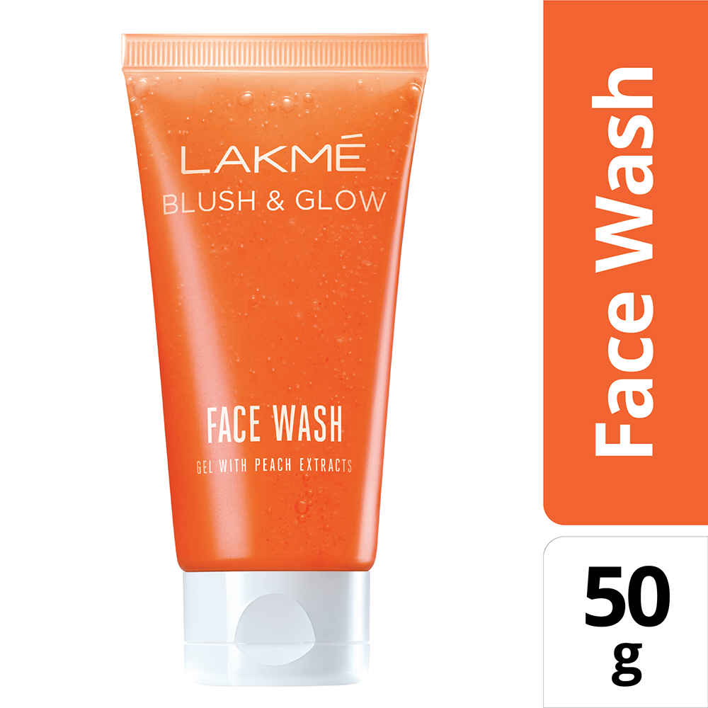 Buy Lakme Blush & Glow Peach Gel Face Wash (50 g) - Purplle