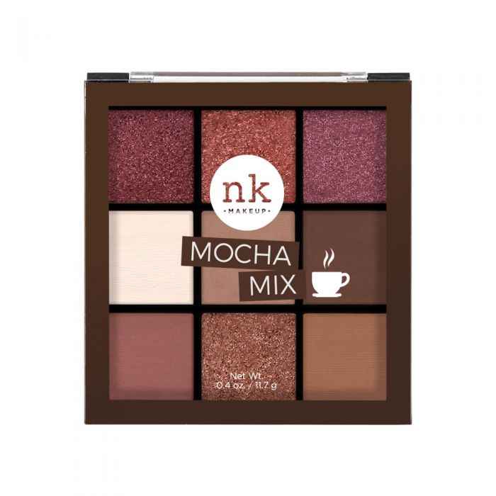Buy Nicka K Nine Color Eyeshadow Palette - Mocha Mix (11.7 g) - Purplle
