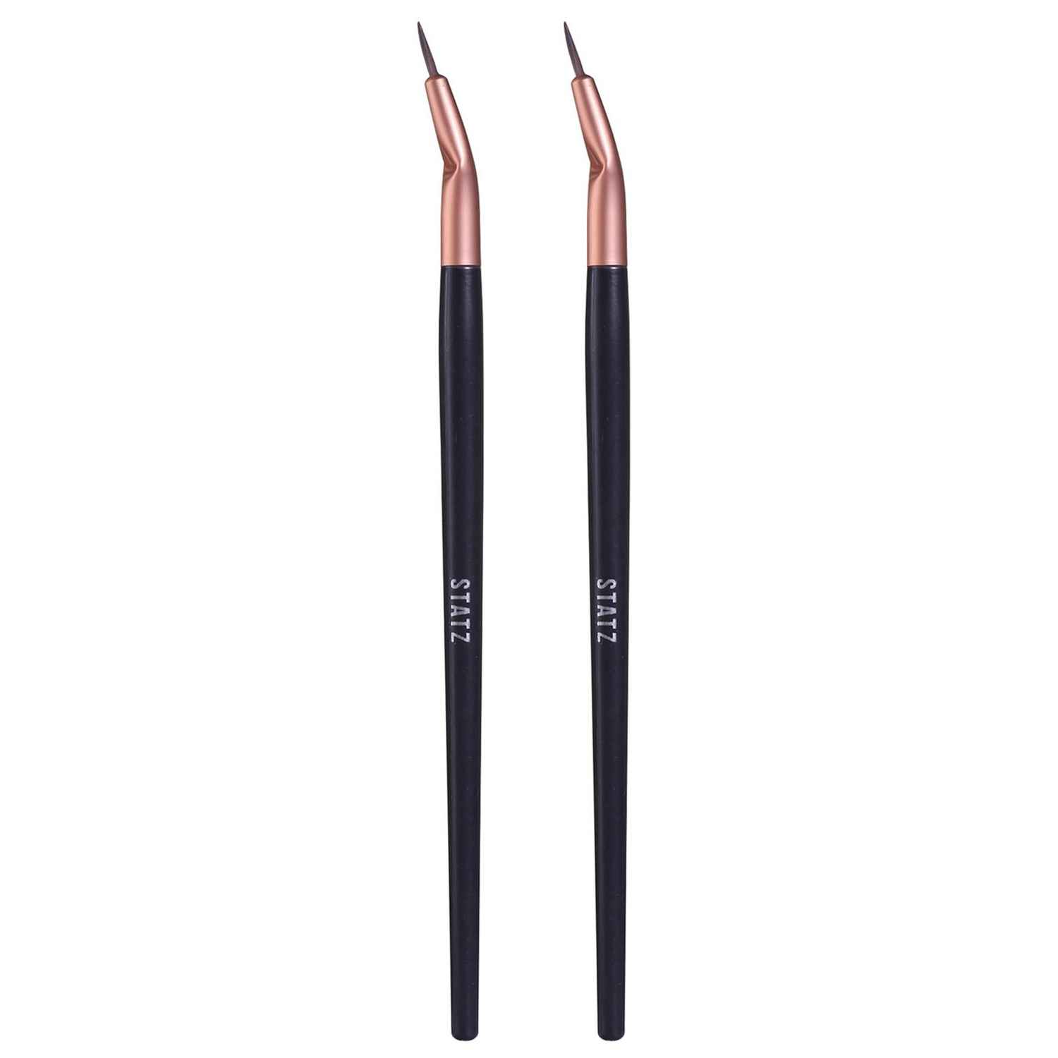 Buy Gary Statz Ergonomic Professional Makeup - Angled Eye Liner Brush (Combo Pack of 2) - Purplle
