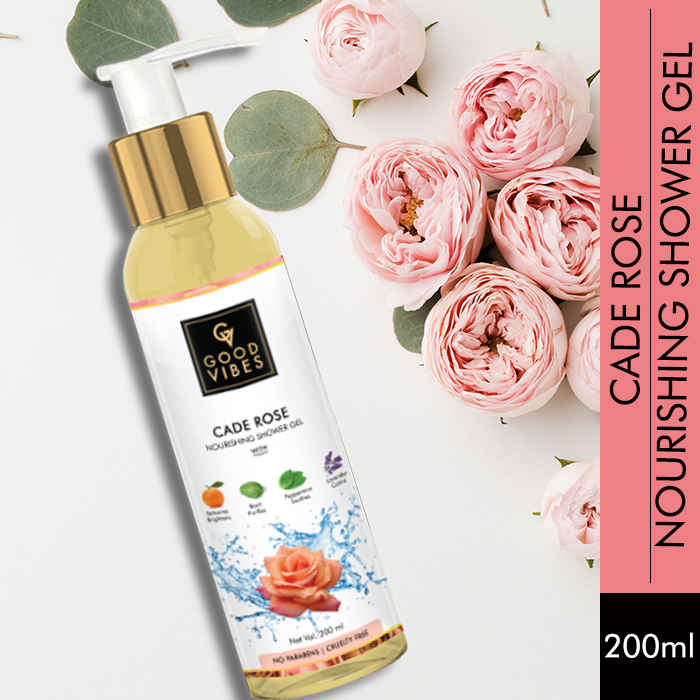 Buy Good Vibes Nourishing Shower Gel (Body Wash) - Cade Rose (200 ml) - Purplle