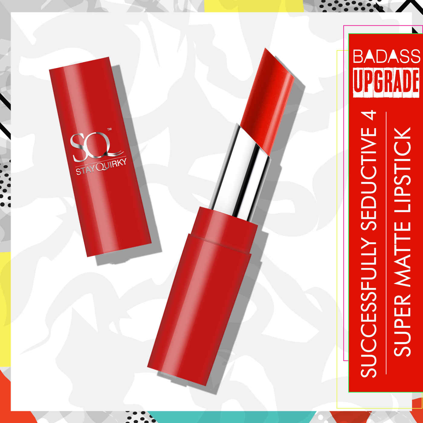Buy Stay Quirky Lipstick Super Matte Red with Badass Upgrade - Successfully Seductive 4 - Purplle