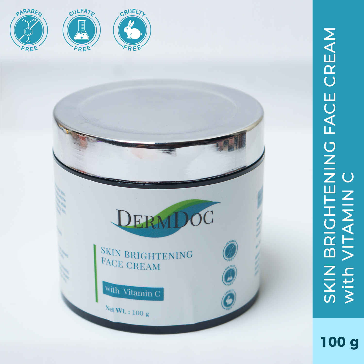 Buy DermDoc Skin Brightening Face Cream with Vitamin C (100 gm) - Purplle