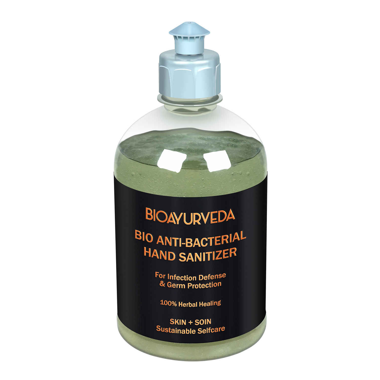 Buy BIOAYURVEDA Anti-Bacterial Hand & Body Liquid Organic Sanitizer for Hands Germs (500 ml) - Purplle