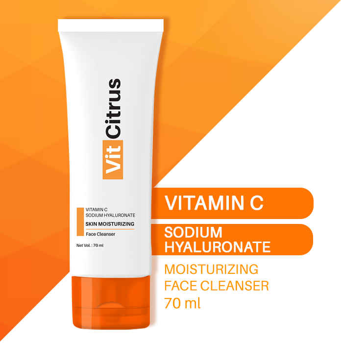 Buy Vit Citrus Vitamin C Sodium Hyaluronate Skin Moisturizing Face Cleanser(70 ml) - Purplle