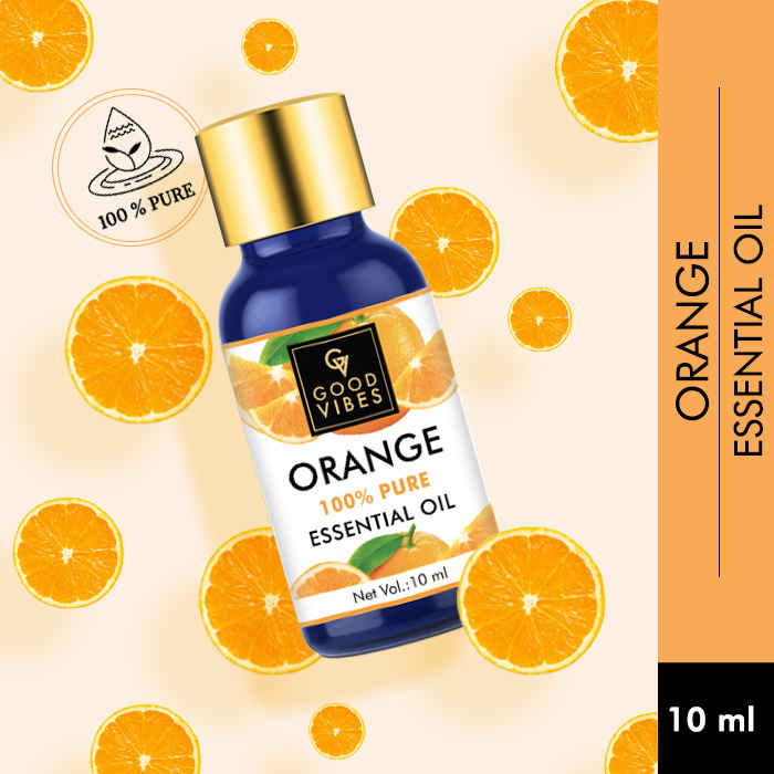 Buy Good Vibes Orange 100% Pure Essential Oil | Skin Brightening, Hair Growth | 100% Natural, No GMO, No Synthetics, No Animal Testing (10 ml) - Purplle