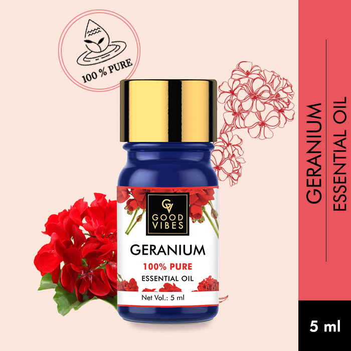 Buy Good Vibes 100% Pure Essential Oil - Geranium (5 ml) - Purplle