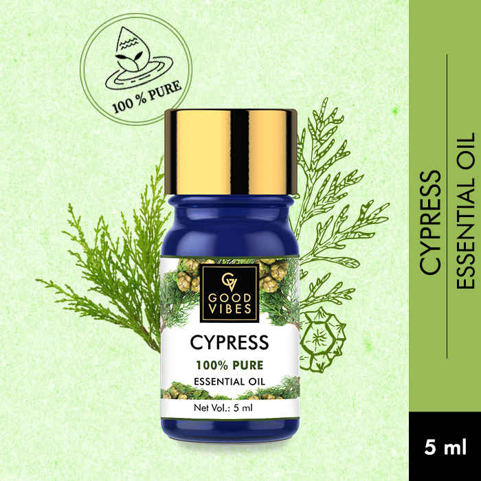 Buy Good Vibes 100% Pure Essential Oil - Cypress (5 ml) - Purplle