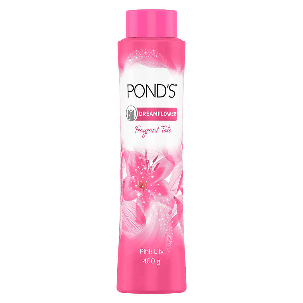 Buy POND'S Dreamflower Fragrant Talcum Powder, Pink Lily (400 g) - Purplle
