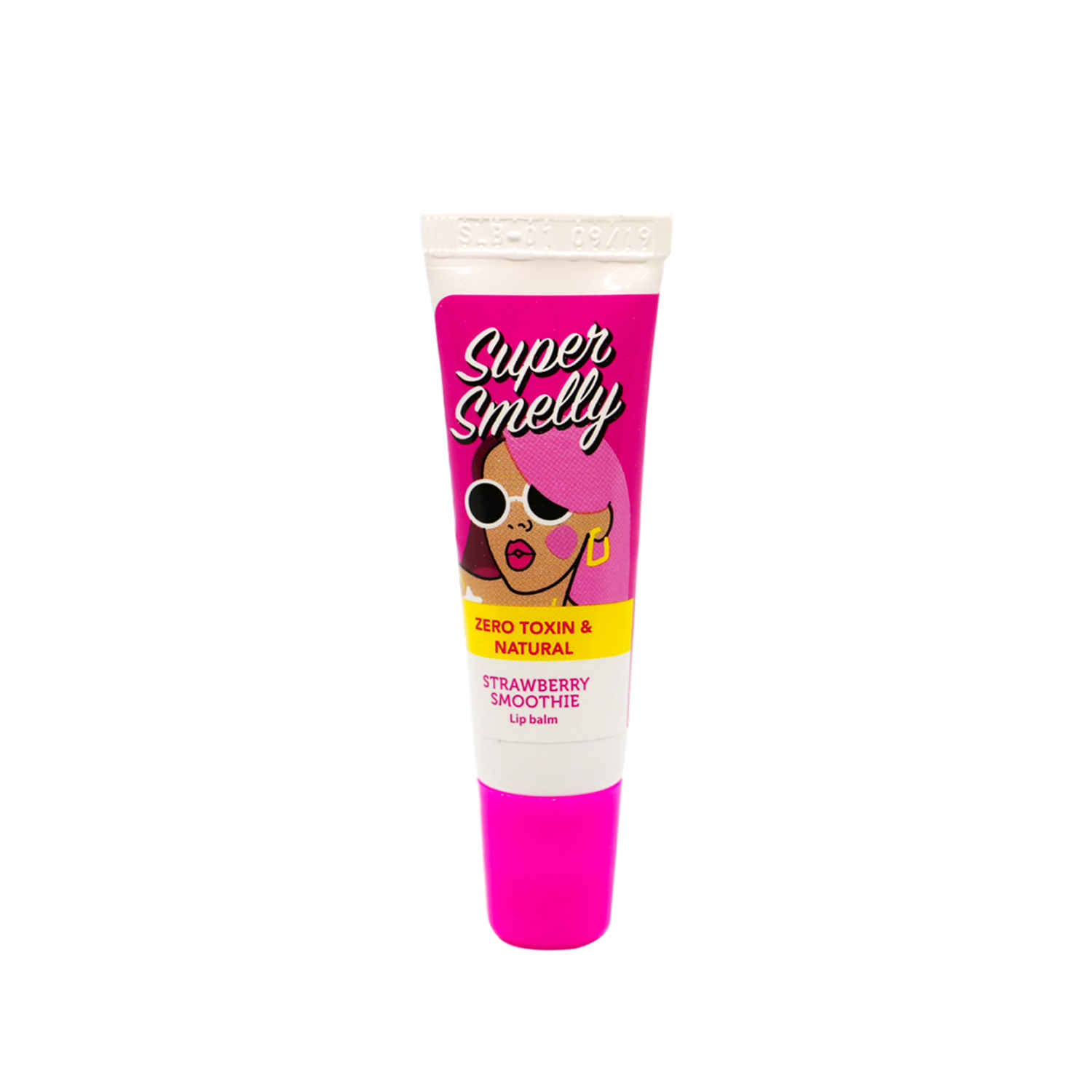 Buy Super Smelly Strawberry Smoothie Zero Toxin & Naturally Derived Lip Balm For Women - Shea Butter, Olive Oil, Carrot Oil, Strawberry Flavour (10 g) - Purplle
