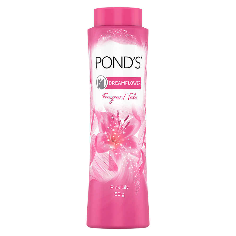 Buy POND'S Dreamflower Fragrant Talcum Powder Pink Lily (50 g) - Purplle