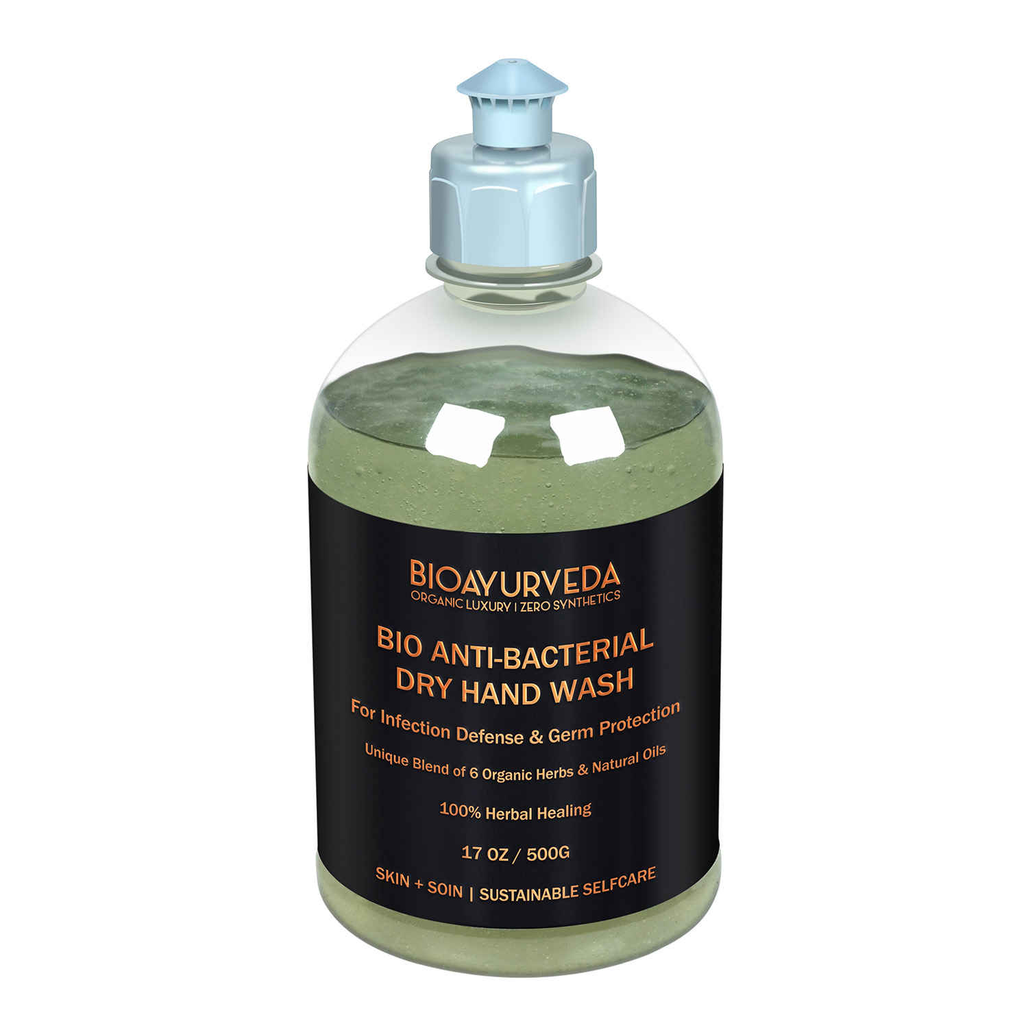 Buy BIOAYURVEDA Anti-Bacterial Dry Hand Wash (500 ml) - Purplle