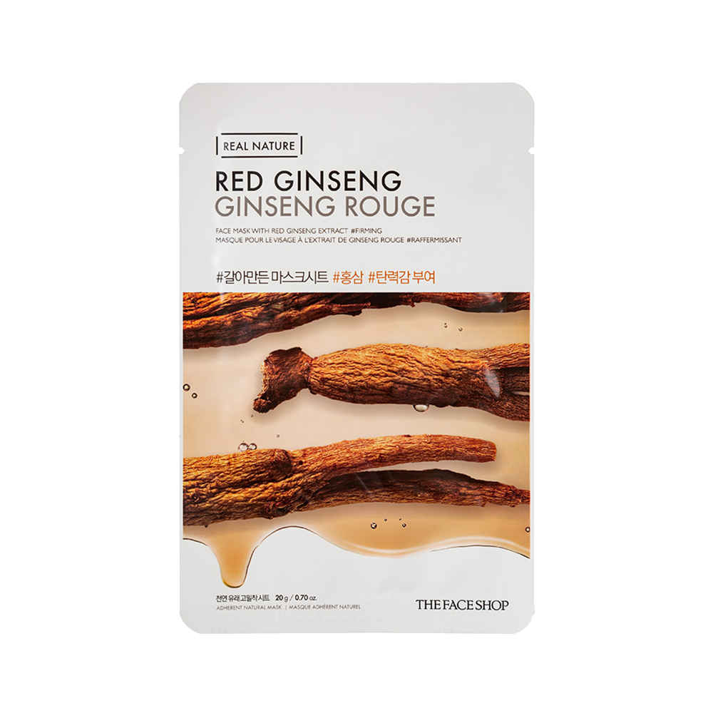 Buy The Face Shop Real Nature Red Ginseng Face Mask (Sheet Mask 20g) - Purplle