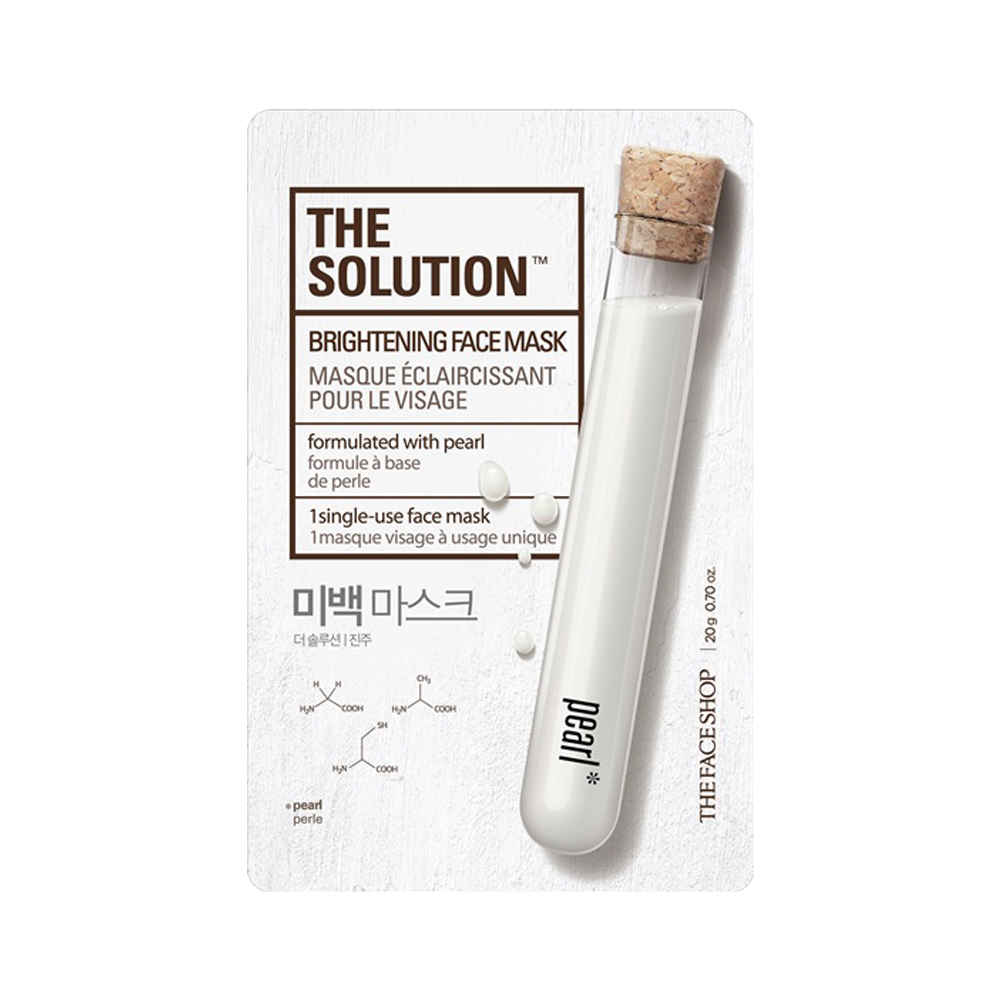 Buy The Face Shop The Solution Brightening Face Mask (Sheet Mask 20g) - Purplle
