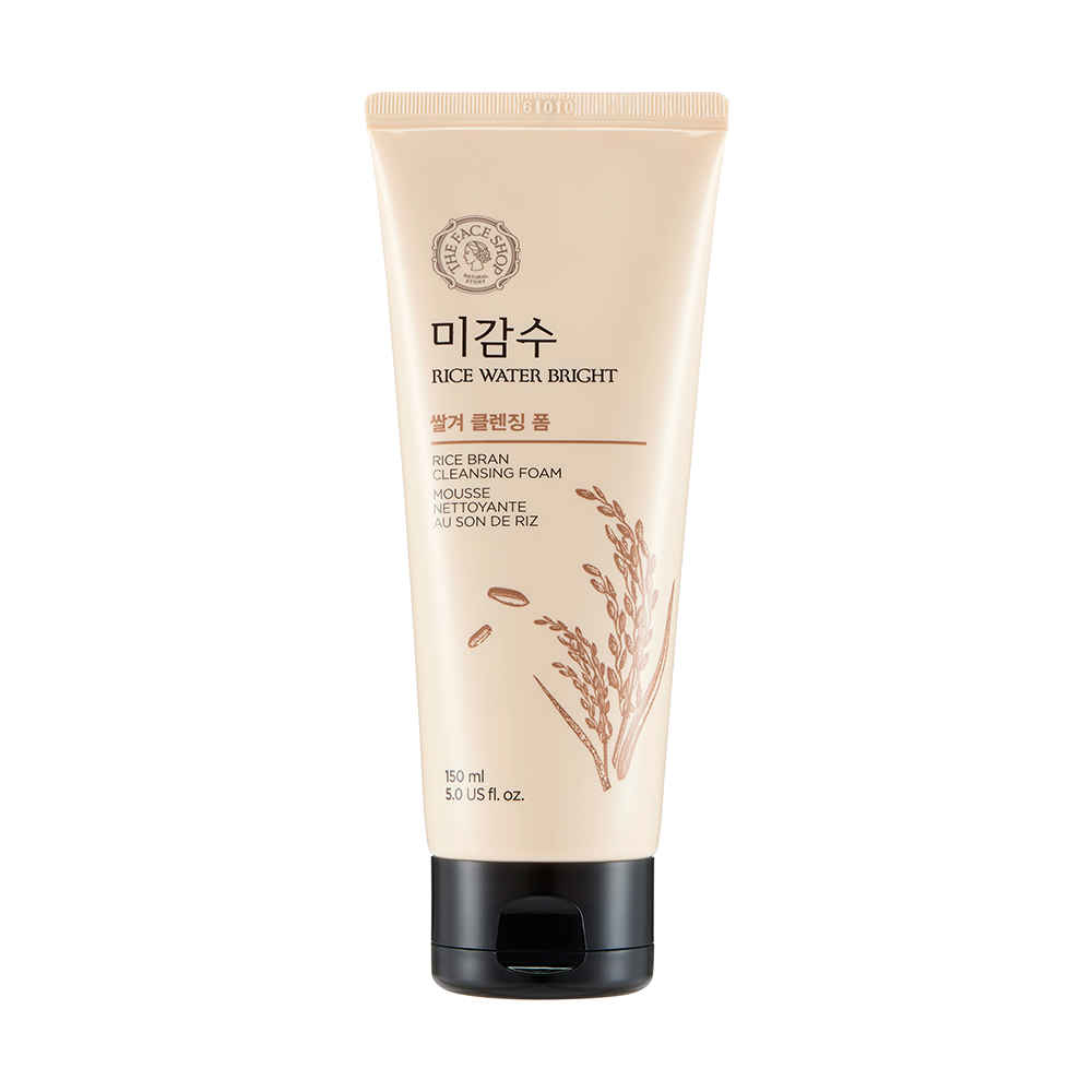 Buy The Face Shop Rice Water Bright Rice Bran Cleansing Foam (150 ml) - Purplle