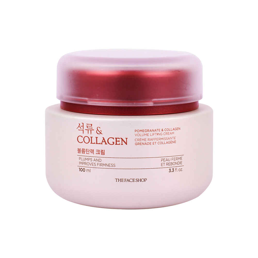 Buy The Face Shop Pomegranate And Collagen Volume Lifting Cream With Pomegranate Extracts To Nourish & Brighten Skin |Korean Skin Care Product Suitable For All Skin Types, 100Ml - Purplle