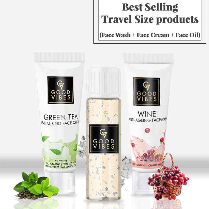 Buy Best Selling Travel Size products (Face Wash + Face Cream + Face Oil) - Purplle