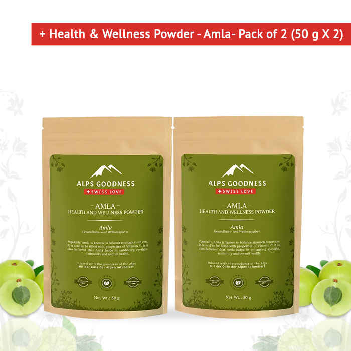 Buy Alps Goodness Health & Wellness Powder - Amla to Enhance Overall Well-Being - Pack of 2 (50 g X 2) - Purplle