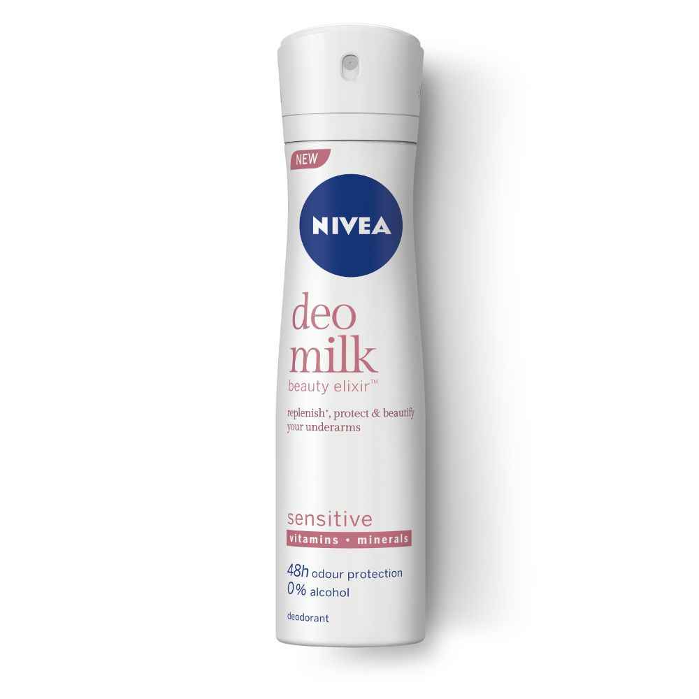Buy NIVEA WOMEN Deodorant DEO MILK Sensitive (150 ml) - Purplle