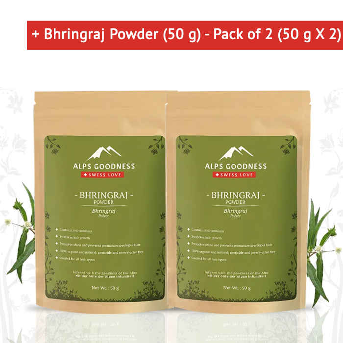 Buy Alps Goodness Powder - Bhringraj (50 g) - Pack of 2 (50 g X 2) - Purplle
