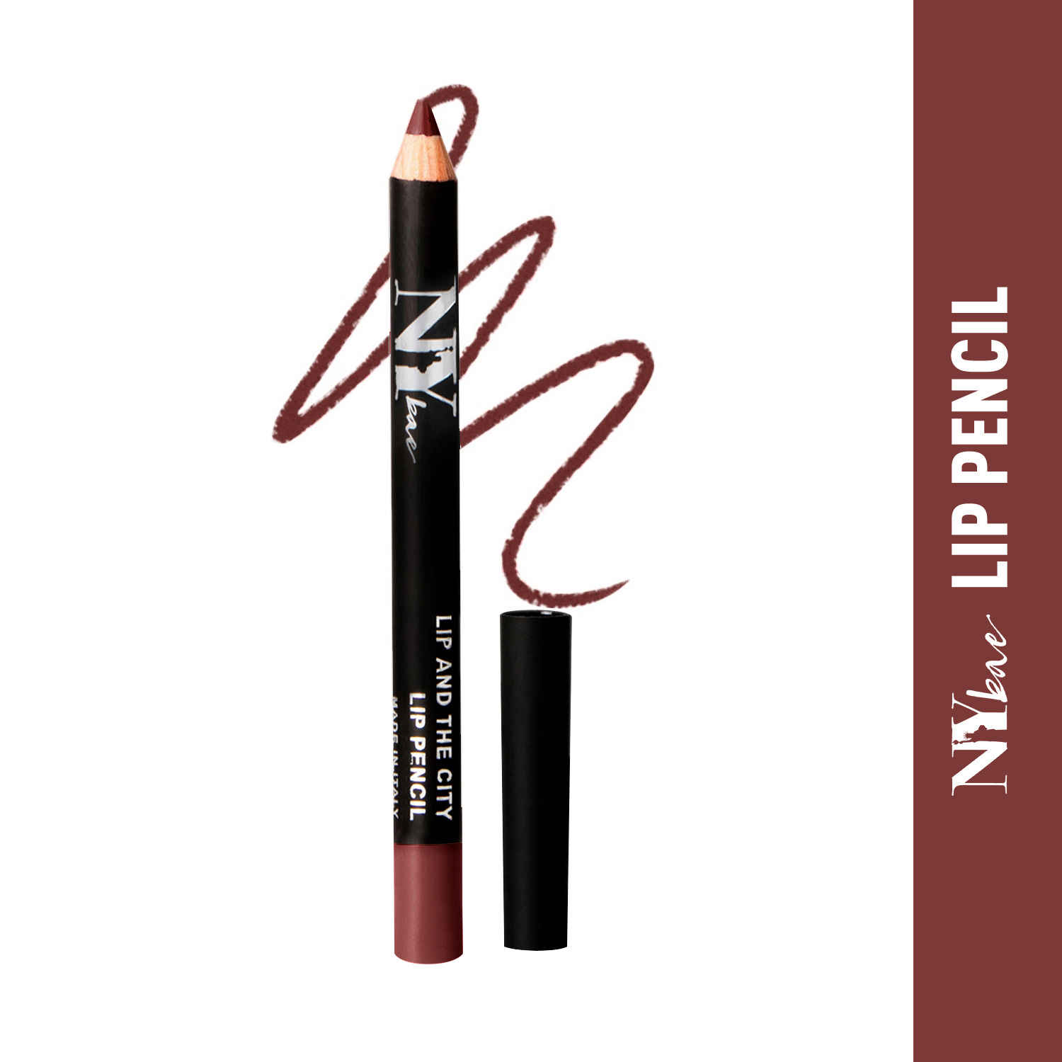 Buy NY Bae Lip And The City Lip Pencil - Dark Cherry Red Seagram 14 (0.8 g) | Maroon | Creamy Matte Finish | Enriched with Vitamin E & Coconut Oil | Rich Colour Payoff | Long lasting | Transfer Resistant | Vegan | Cruelty & Paraben Free - Purplle