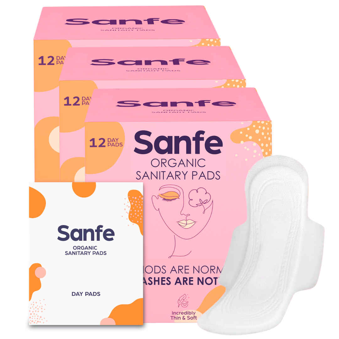 Buy Sanfe Bamboo Sanitary Pads, Ultra-Thin Natural Sanitary Napkins - Day Pads (36 Pads) # SCP005 - Purplle