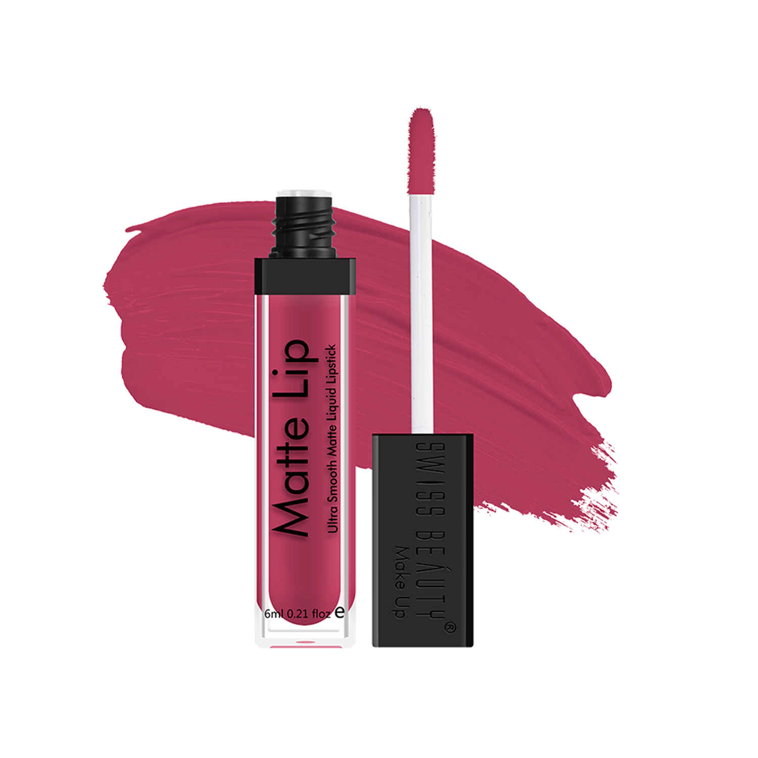 Buy Swiss Beauty Ultra Smooth Matte Lip Liquid Lipstick Color Stay - Rose (6 ml) - Purplle