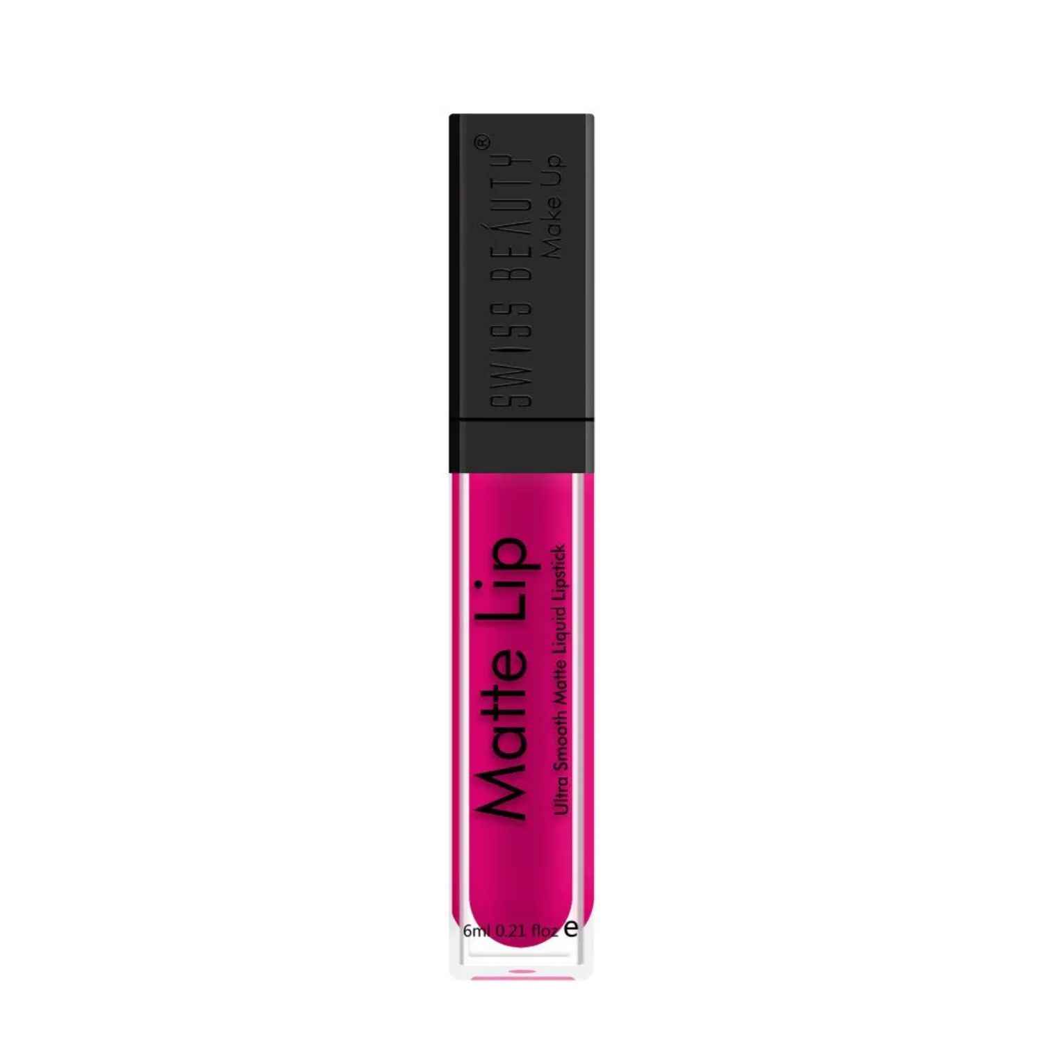 Buy Swiss Beauty Matte Lip Ultra Smooth Matte Liquid Lipstick - fire red (6 ml) - Purplle