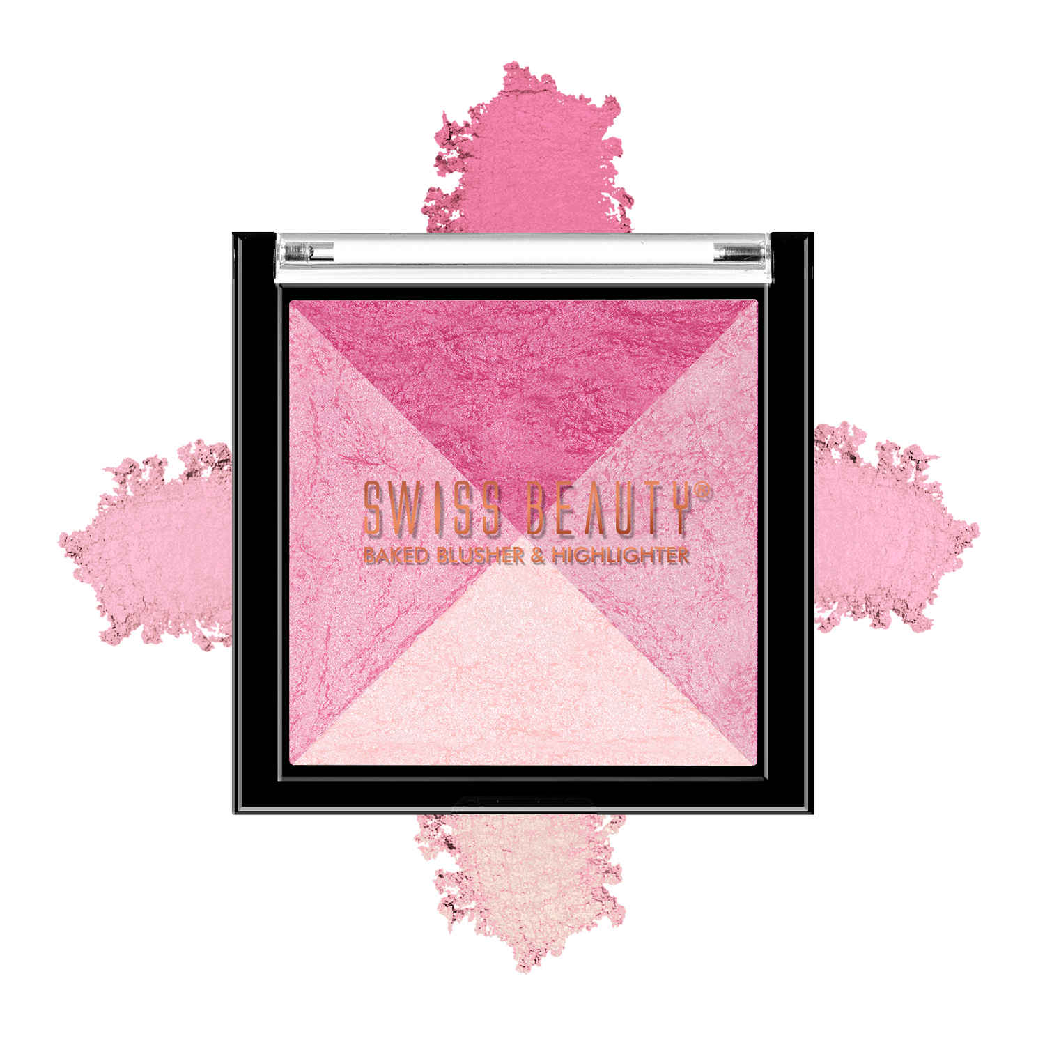 Buy Swiss Beauty Baked Blusher & Highlighter - Multi-03 (7 gm) - Purplle