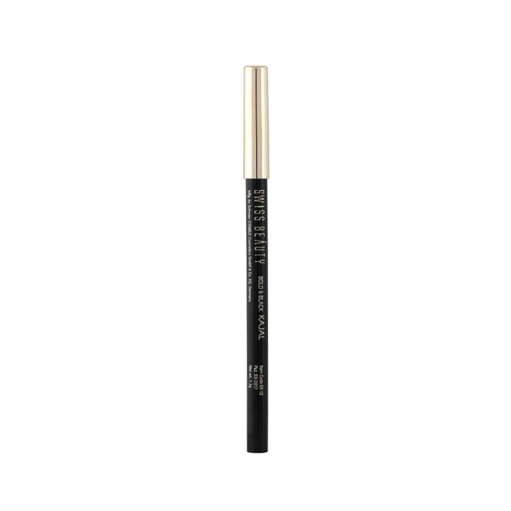 Buy Swiss Beauty Bold & Black Kajal - Black 1.2 gm - Purplle