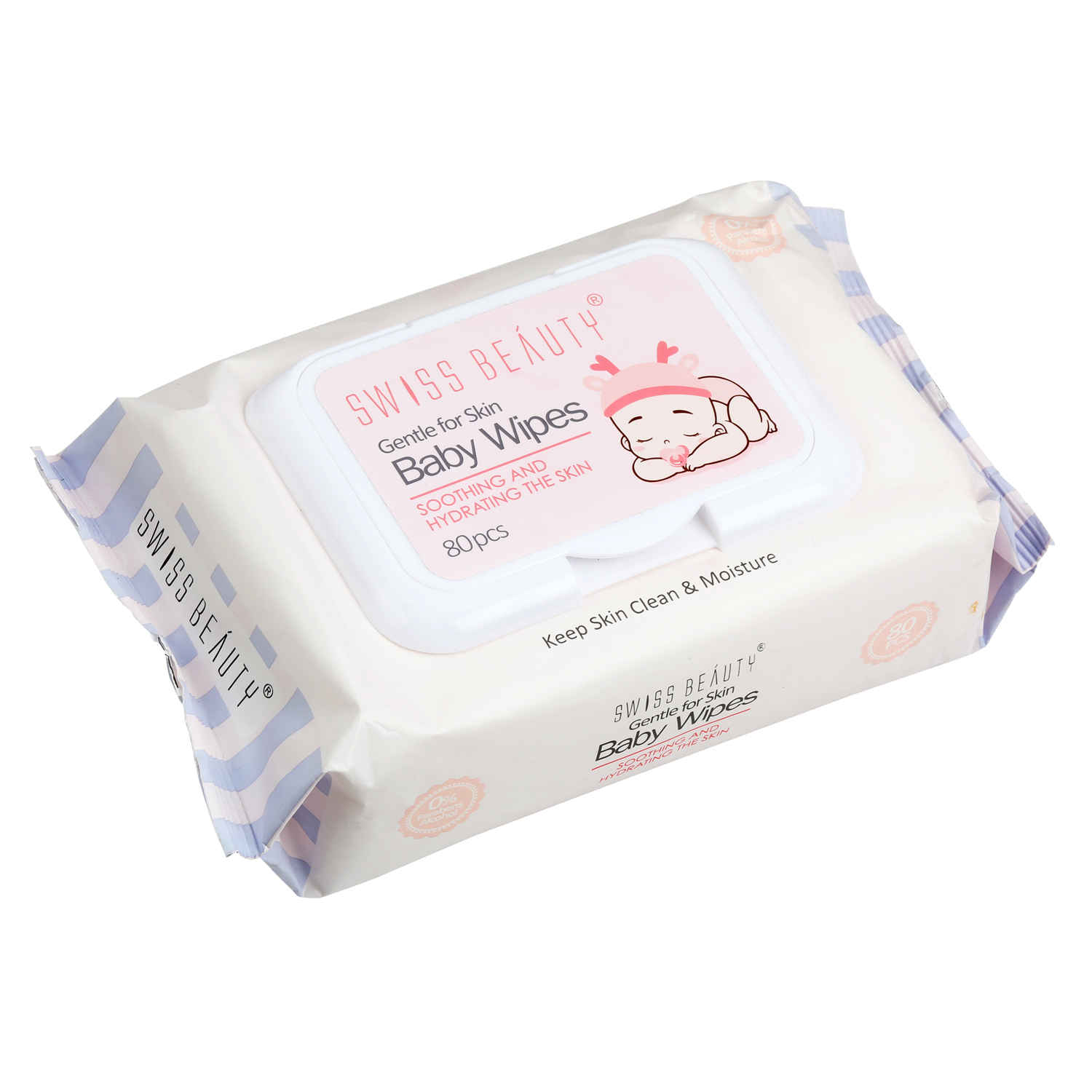 Buy Swiss Beauty Gentle Baby Wipes (80 Pieces) - Purplle