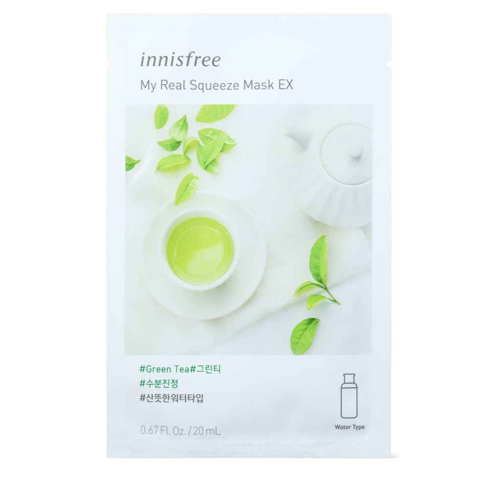 Buy Innisfree My Real Squeeze Mask-Green Tea 20 ml - Purplle