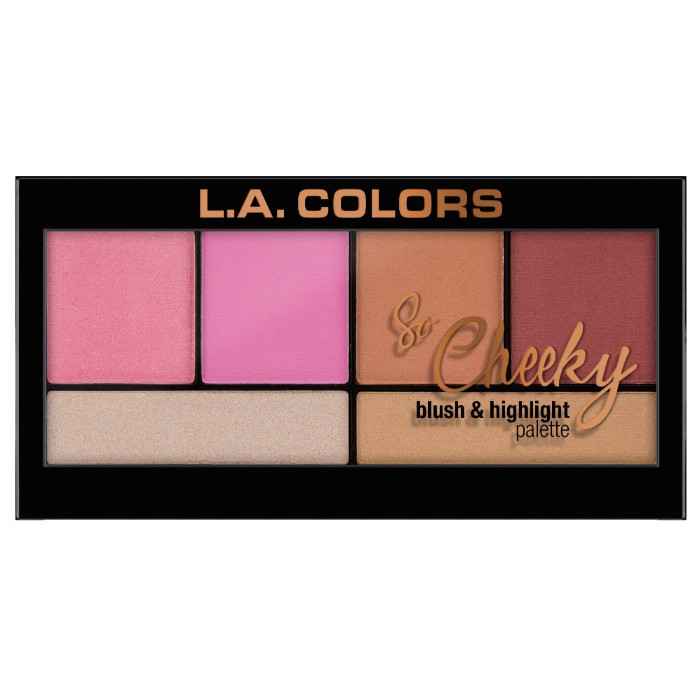 Buy L.A. Colors So Cheeky Blush And Highlight Palette -Pink And Playful 22 g - Purplle