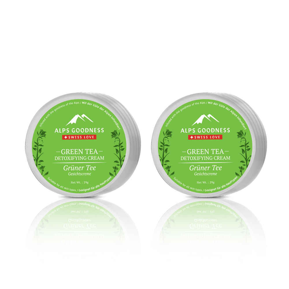 Buy Alps Goodness Face Cream - Green Tea (29 g X 2) - Purplle