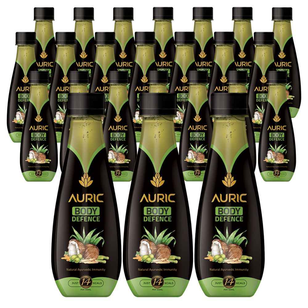 Buy Auric Immunity Booster Juice, All Natural Body Defence Powered by Amla and Ashwagandha (250ML*24) - Purplle