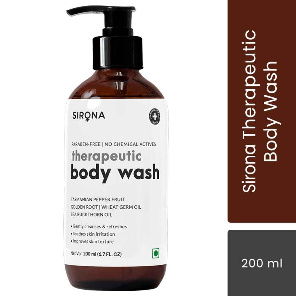 Buy Sirona Natural Anti Fungal Therapeutic Body Wash With 5 Magical Herbs - Help Reduce Body Odor, Itching & Promotes Healthy Feet, Skin & Nails (200 ml) - Purplle