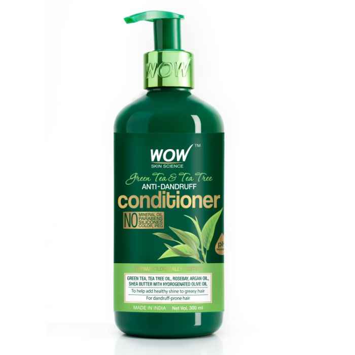 Buy WOW Skin Science Green Tea & Tea Tree Anti-Dandruff Conditioner (300 ml) - Purplle