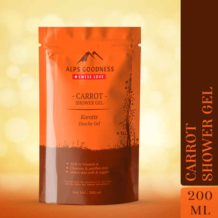 Buy Alps Goodness Shower Gel (Body Wash) - Carrot (200 ml) - Purplle
