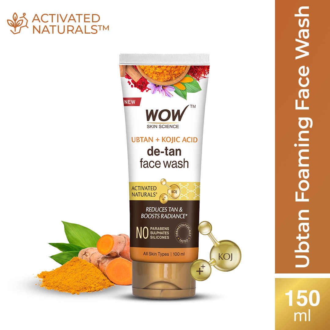 Buy WOW Skin Science Ubtan Face Wash For All Skin Types - No Parabens, Sulphate, Silicones & Color, 100 mL - Purplle