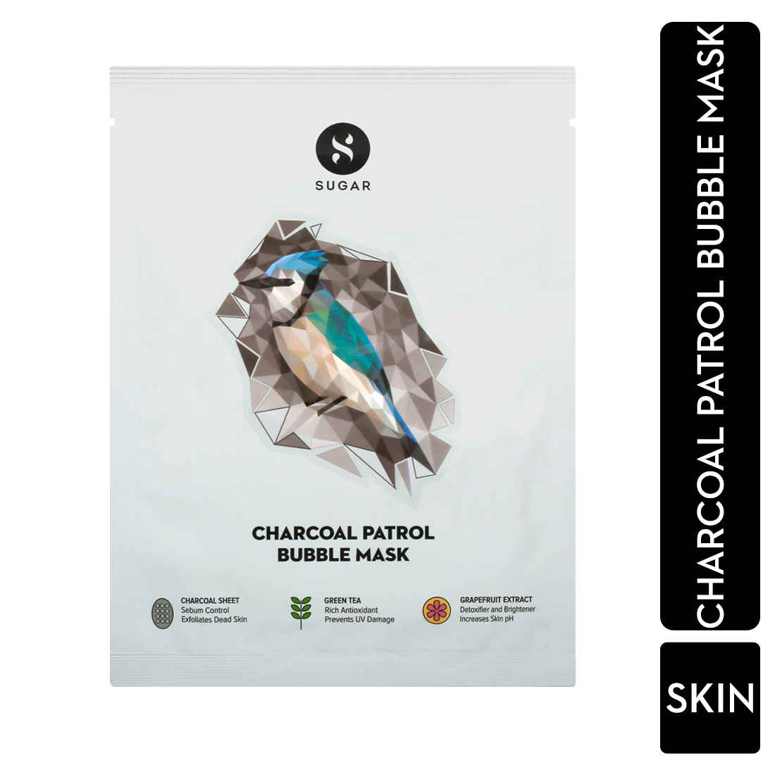 Buy SUGAR Cosmetics Charcoal Patrol Bubble Face Mask 1 Pc - Purplle
